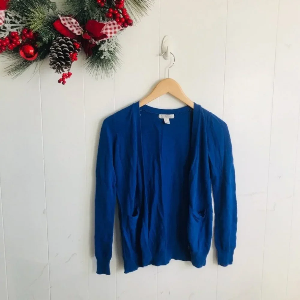 Forever 21 Blue Button Cardigan